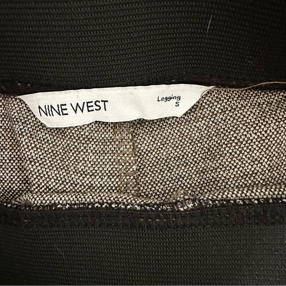Nine West women's size small leggings, black brown and white - Picture 3 of 4